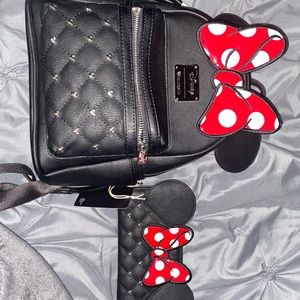 Disney Minnie Mouse Backpack and wallet